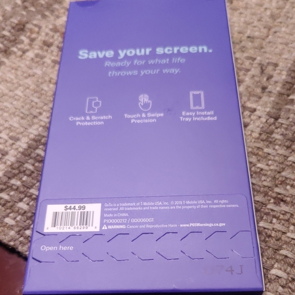 OnePlus Curved Glass Screen Protector - Purple - Picture 2 of 4